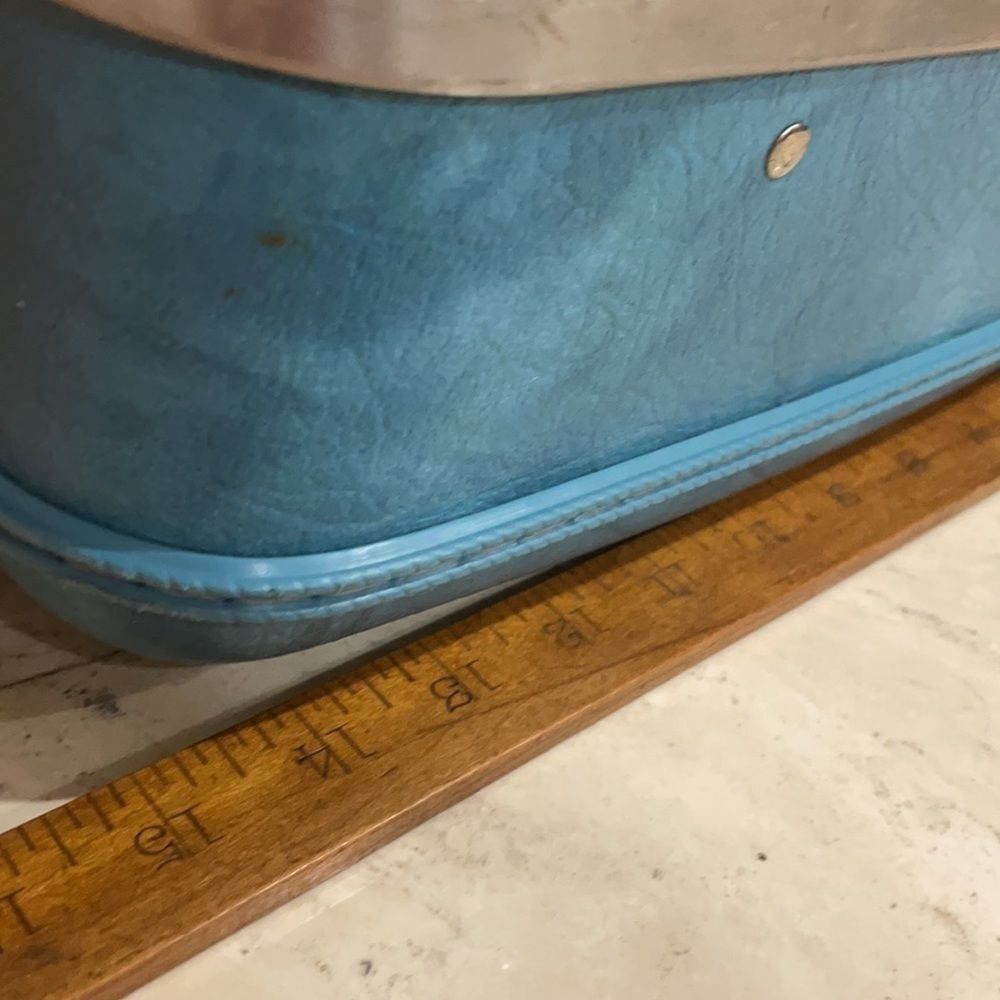 ♥️ Vintage American Tourister Aqua Blue Luggage - Picture 2 of 14